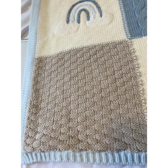 Pottery Barn Kids Heirloom Lion Stroller‎ Blanket and PBK Elephant 30" w x40" L - Picture 4 of 9